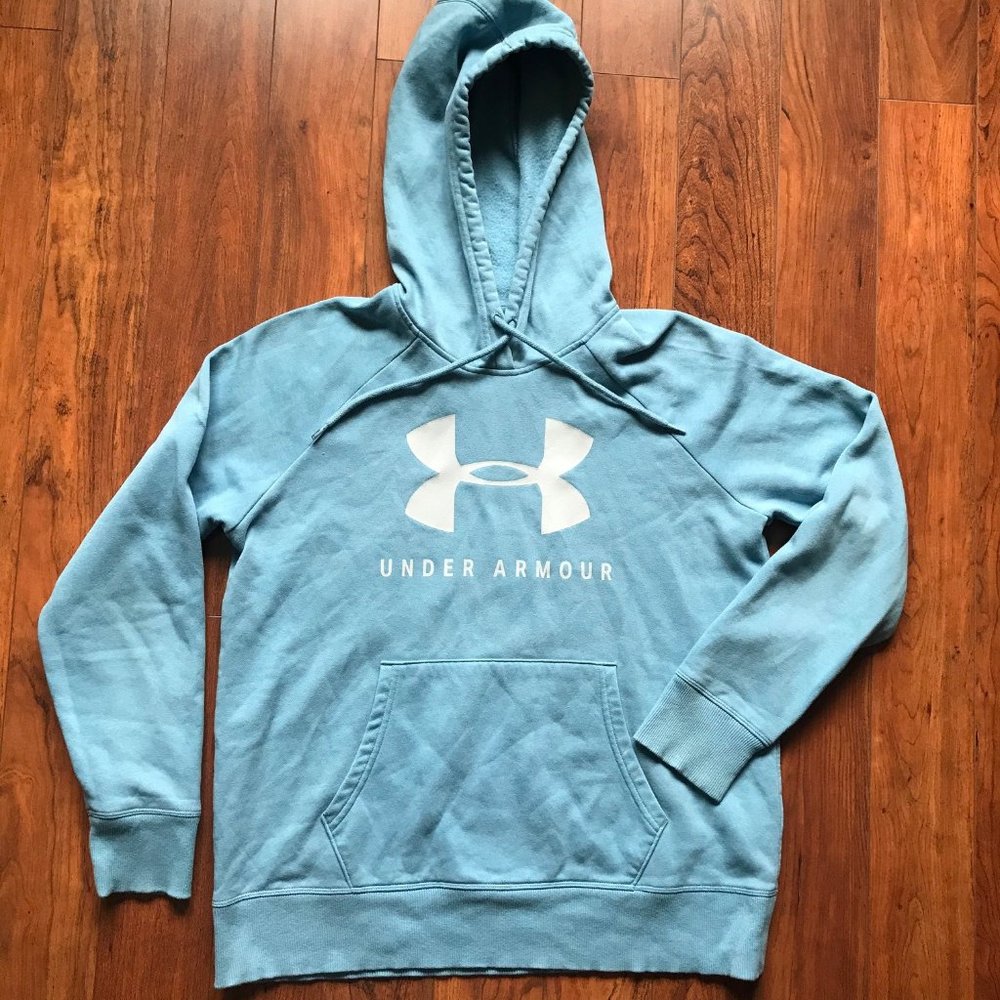 Women Under Armour Sweatshirt Hoodie Size Medium Color Blue
